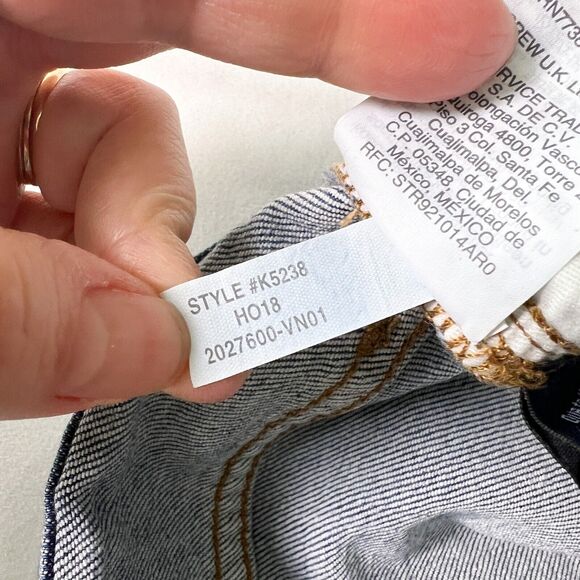 Madewell High Rise Slim Boyjean Raebrook 26 Tall Distressed Eco‎ Preppy Festival - Picture 7 of 10